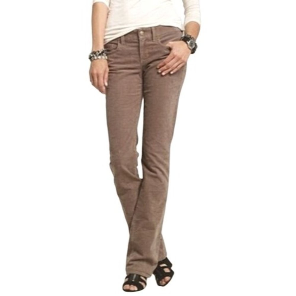 J. Crew Tan Cotton Blend Stretch Favorite Fit Wide Leg Corduroy Pants Size 4